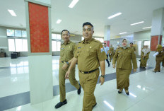 Sekda Aprizal Sidak ASN Pemkot Palembang, Temukan 6 ASN Bolos Usai Libur Idul Adha 1446 H
