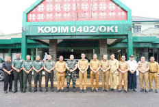 Bupati OKI Kunjungi Kodim 0402/OKI Jalin Silaturahmi