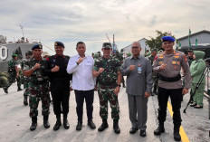 Pelabuhan Boom Baru Palembang Terima Purna Tugas Satgas Pamtas RI-PNG YONIF 142/AYJP di Provinsi Papua