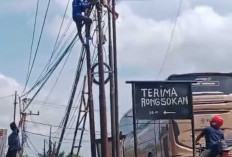 Teknisi Wifi Kesetrum Kabel Listrik, Sempat Tergantung 