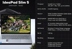 Cari Laptop Buat Kerja Berat Muat Data Besar IdeaPad Slim 5 Pilihannya: ‘Catat Untuk Kerja Ya Bukan Gaming!’