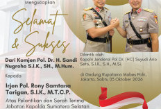 Thamrin Group: Selamat & Sukses atas Pelantikan Irjen Pol Rony Samtama SIK MTCP Sebagai Kapolda Sumsel 