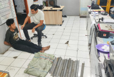 Pencuri 17 Batang Besi Siku Sutet Milik PLN di Lahat Ditangkap, Sempat Kepergok Petugas Patroli