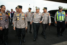 Kesiapan Tol Kayuagung Jelang Arus Mudik Dicek Kapolda Sumsel Bersama Gubernur Sumsel