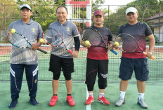 Duel Sengit Hari Pengayoman ke-81, Johan-Marsal Juara Turnamen Tenis Kemenkum Babel