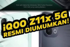 Baterai Jumbo 7.200mAh Jadi Andalan! iQOO Z11x 5G Resmi Dijual, Siap Gebrak Pasar Kelas Menengah