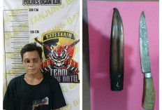 Pria di Ogan Ilir Ancam Security PTPN Cinta Manis dengan Pisau, Berujung Ditahan Polsek Tanjung Batu