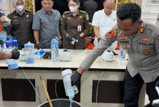 Polrestabes Palembang Musnahkan 1,5 Kg Sabu dan Puluhan Ekstasi dari 49 Kasus Narkoba