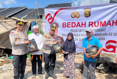 Hari Bhayangkara ke-80, Polda Sumsel Bedah Rumah dan Salurkan Sembako untuk Warga Banyuasin