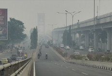 Palembang Darurat Kabut Asap, Jembatan Ampera Hilang Ditelan Pekatnya Asap