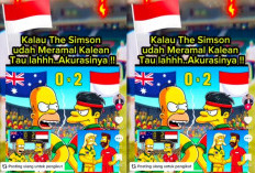 Serial Kartun The Simpsons Kembali Bikin Heboh, Prediksi Kemenangan Timnas Indonesia atas Australia