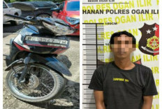 Gelapkan Sepeda Motor Milik Temannya Sendiri, Pemuda di Ogan Ilir Tak Berkutik Saat Ditangkap Polisi