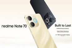 Spesifikasi realme Note 70, HP Sejutaan dengan Baterai 6300 mAh dan Fitur Reverse Charging