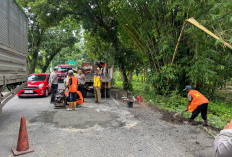 Jalan Nasional di Kayuagung Disurvey Ditlantas Polda Sumsel, Satlantas Polres OKI Dampingi