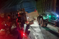 Sopir Lalai, 4 TrukTerlibat Kecelakaan Beruntun di Jalintim Muara Burnai II OKI
