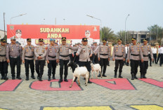 Ipda Hipni Pamit setelah 37 Tahun Berdinas, Polres OKI Berikan Cenderamata Sepasang Kambing