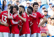 Tutup Laga  Premier League Musim ini, MU Menang 3-0 Atas Brighton