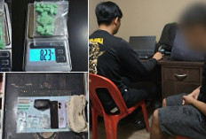 IRT Asal Jakabaring Bersama Buruh. Diamankan di Kost Novisa Muara Enim, Disita Banyak Ineks & Sabu 