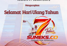 Bank Mandiri Region II / Sumatera 2 Mengucapkan Selamat Ulang Tahun ke-7 SUMEKS.CO Tahun 2026