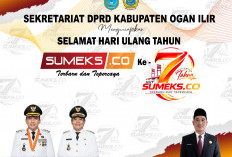 Sekretariat DPRD Kabupaten Ogan ILir Mengucapkan Selamat HUT ke-7 SUMEKS.CO 2026
