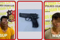 Operasi Sikat Musi 2025, Satreskrim Polres Ogan Ilir Tangkap 2 Pelaku Curat & Sita 1 Pucuk Air Softgun