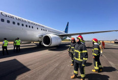 Roda Pesawat Garuda Pecah saat Take Off di Jakarta, Berhasil Landing di Bandara Sultan Hasanuddin