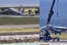 Jet Tempur Jepang Patah Roda saat Mendarat, Bandara Naha Terganggu 4 Jam