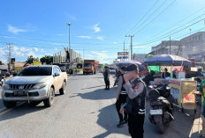 Unit Samapta Polres Ogan Ilir Gelar Pengamanan Pasar Bedug untuk Cegah Gangguan Kamtibmas