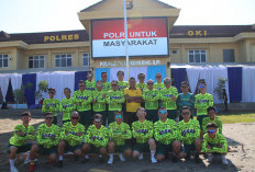 Tempuh Jarak 88 KM Kapolda Sumsel Gowes Bareng Gobar Musi hingga Polres OKI