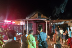 Menjelang Lebaran Idulfitri, Rumah Warga Desa Sukapulih Pedamaran OKI Hangus Terbakar