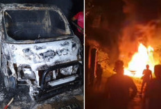Angkut Solar Mobil Pick Up Terbakar di Mesuji OKI