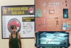 Simpan 8 Paket Sabu, Kakek 60 Tahun di Muara Baru Pemulutan Diamankan Satres Narkoba Polres Ogan Ilir