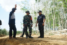 Wakil Bupati OKI dan Dandim Tinjau Pengerjaan Pembukaan Akses Jalan di Desa Pematang Sukatani 