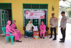 Peduli Purnawirawan dan Warakawuri di Hari Bhayangkara ke-79, Polsek Rantau Alai Ogan Ilir Lakukan Anjangsana