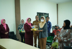 IKATRI DPRD Palembang Bagikan Sembako ke Warga Terdampak Asap Karhutla