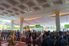HUT Kabupaten OKI Gubernur Sumsel Disambut Musik Tradisional Tanjidur 
