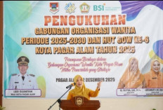 GOW Pagar Alam Periode 2025–2030 Resmi Dilantik, Hj. Bertha Jadi Ketua