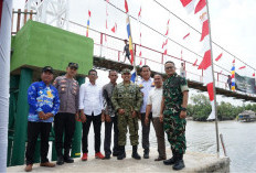 Jembatan Gantung di Desa Kuala Dua Belas OKI Selesai, Permudah Aktivitas Masyarakat 