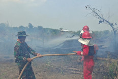 Karhutla di Kecamatan Sungai Menang, Tim Gabungan dan PT PAR Berjibaku Padamkan 