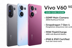 Vivo V60 Resmi Rilis ke Pasar, Layar Curved Amoled dan Performa Ngebut Banget! Ini Spesifikasi dan Harganya