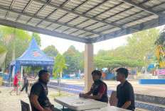 Objek Wisata Teraz Waterpark Ramai Dikunjungi Warga, Polsek Tanjung Batu Ogan Ilir Lakukan Monitoring