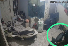 Pelaku Curanmor di Palembang Incar Kosan Mahasiswi Beraksi Waktu Subuh, Terekam Kamera CCTV 