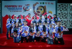 Bupati Ogan Ilir Hadiri Pembukaan Porprov XV Sumsel Tahun 2025 di Muba, Berikan Semangat Para Atlet