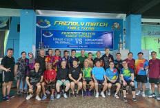 Petenis Meja Gaek Singapura Latih Tanding ke Palembang