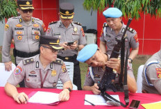 Pengawasan Diperketat, Senjata Api Personel Polda Sumsel Diperiksa
