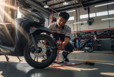 Tips Cek Tekanan Angin Ban Motor Matic Saat Cuaca Panas Ekstrem Agar Tetap Aman di Jalan