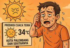 Peringatan Dini Cuaca Terik Kota Palembang Diprediksi Tembus 34 Derajat Celcius, Jaga Asupan Cairan Tubuh