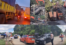 TRAUMA, Jembatan Muara Lawai Ambruk Warga Muara Enim Tolak Truk Batubara Lewat Enim III 