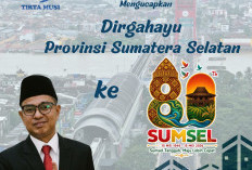 Perumda Tirta Musi Mengucapkan Dirgahayu Provinsi Sumatera Selatan ke-80 Tahun 2026
