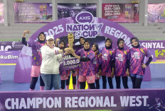 Tim Futsal Putri SMA Muhammadiyah 1 Palembang, Harapan XLSMART Sumatera Juara di AXIS Nation Cup 2025